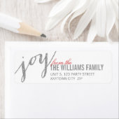 TERUGKERNADRES ETIKET Glitter type zilver (Insitu)