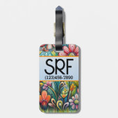 Terugkijken voor ouders of kinderen Label Bagagelabel (Achterkant verticaal)