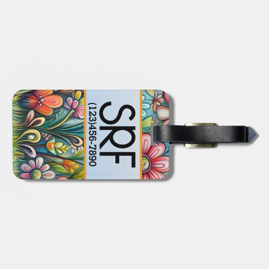 Terugkijken voor ouders of kinderen Label Bagagelabel (Achterkant horizontaal)