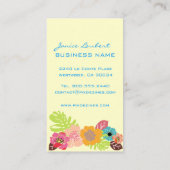 TERUGKOUDE TROPISCHE STROMEN/DIGE ACHTERGROND VISITEKAARTJE (Achterkant)