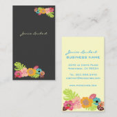 TERUGKOUDE TROPISCHE STROMEN/DIGE ACHTERGROND VISITEKAARTJE (Voorkant / Achterkant)