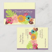 TERUGKOUDE TROPISCHE STROMEN/DIGE ACHTERGROND VISITEKAARTJE (Voorkant / Achterkant)