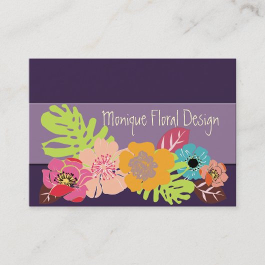 TERUGKOUDE TROPISCHE STROMEN/DIGE ACHTERGROND VISITEKAARTJE (Voorkant)