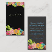 TERUGKOUDE TROPISCHE STROMEN/DIGE ACHTERGROND VISITEKAARTJE (Voorkant / Achterkant)