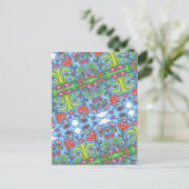 TERUGKUNDIG KUNSTMATIG KUNSTMATIG KUNSTGEBIED, VAL FEESTDAGENKAART (Staand voorkant)