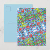 TERUGKUNDIG KUNSTMATIG KUNSTMATIG KUNSTGEBIED, VAL FEESTDAGENKAART (Voorkant / Achterkant)