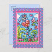 TERUGKUNDIG KUNSTMATIG KUNSTMATIG KUNSTGEBIED, VAL FEESTDAGENKAART (Voorkant / Achterkant)