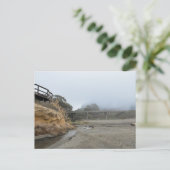 Teruglopend vanaf het strand briefkaart (Staand voorkant)