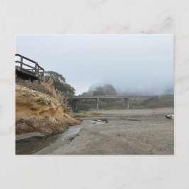 Teruglopend vanaf het strand briefkaart