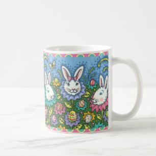 TERUGMAKERE EGG GARDEN, BUNNY RABBIT FLOWERS KOFFIEMOK