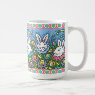 TERUGMAKERE EGG GARDEN, BUNNY RABBIT FLOWERS KOFFIEMOK