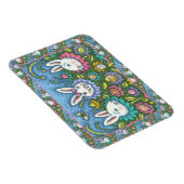 TERUGMAKERE EGG GARDEN, BUNNY RABBIT FLOWERS MAGNEET (Rechterzijde)