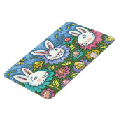 TERUGMAKERE EGG GARDEN, BUNNY RABBIT FLOWERS MAGNEET (Linkerzijde)