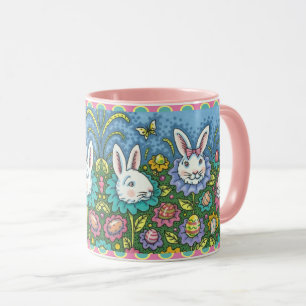 TERUGMAKERE EGG GARDEN, BUNNY RABBIT FLOWERS MOK