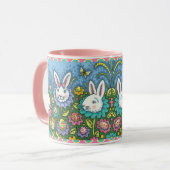 TERUGMAKERE EGG GARDEN, BUNNY RABBIT FLOWERS MOK (Voorkant links)