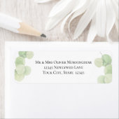 TERUGNAADRES | Modern Springtime Eucalyptus Etiket (Insitu)