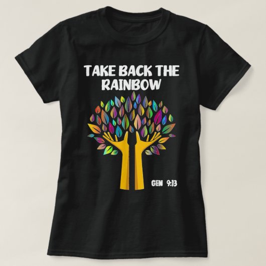 Terugnemen van de regenbooggenese 913 Gods Pro T-shirt (Design voorkant)