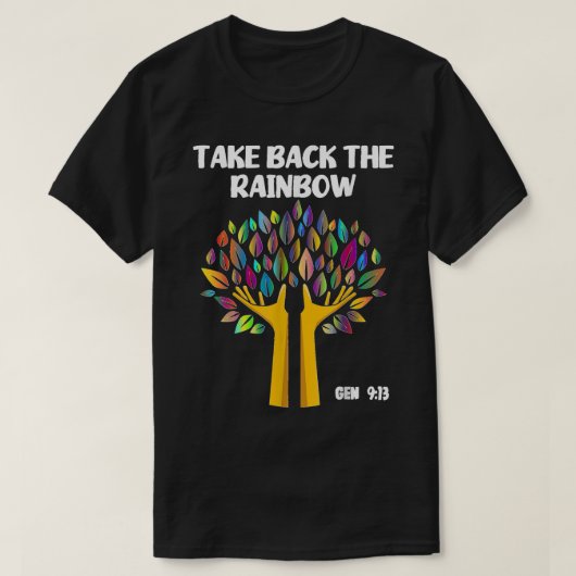 Terugnemen van de regenbooggenese 913 Gods Pro T-shirt (Design voorkant)