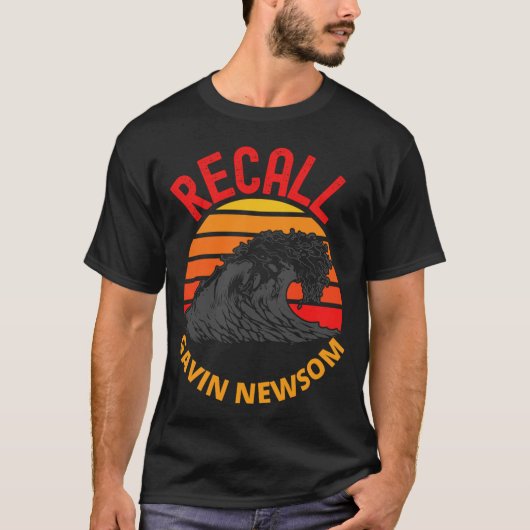 Terugroepen Gavin Newsom 2 T-shirt (Voorkant)