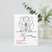 Terugslag haiku briefkaart (Staand voorkant)