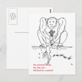 Terugslag haiku briefkaart (Voorkant / Achterkant)