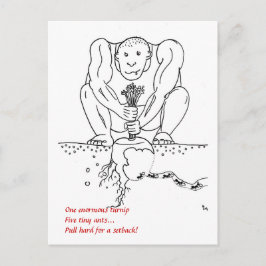 Terugslag haiku briefkaart