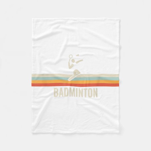 Terugslagspeel Shuttle Sport Badmintonracket Voor  Fleece Deken (Voorkant)