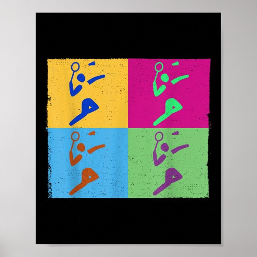 Terugslagspeel Shuttle Sport Badmintonracket Voor Poster (Voorkant)