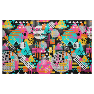 Terugspoelen 80s Memphis patroon 003 Stof