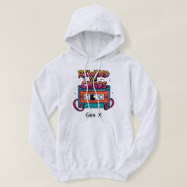Terugspoelen naar de Chaos Gen X Retro Cassetteban Hoodie