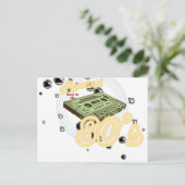 Terugspoelen naar de jaren 80 briefkaart (Staand voorkant)