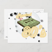 Terugspoelen naar de jaren 80 briefkaart (Voorkant / Achterkant)