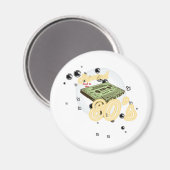 Terugspoelen naar de jaren 80 magneet (Voorkant / Achterkant)