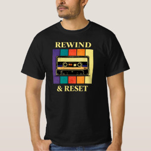 Terugspoelen & Reset Inspiratie Cassette Mentale V T-shirt
