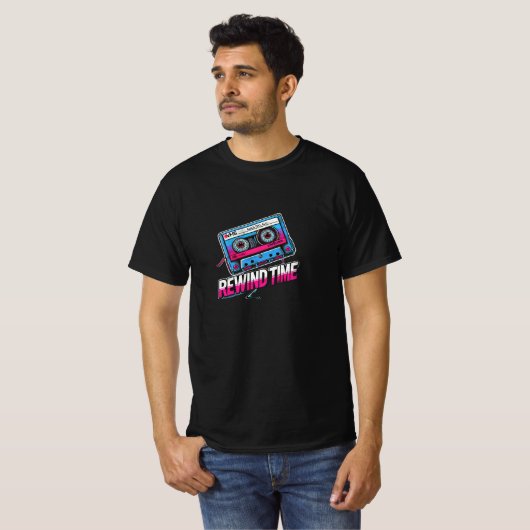 Terugspoelen T-shirt (Voorkant volledig)