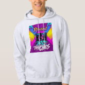 Terugspoelen van de Chaos Gen X  80s Cassette Hood Hoodie (Voorkant)