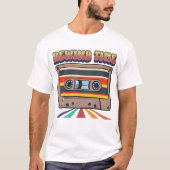 Terugspoeltijd – Retro-Cassettebandje T-shirt (Voorkant)