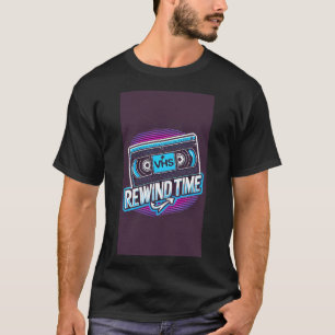 Terugspoeltijd Retro VHS Graphic T-shirt – Vintage