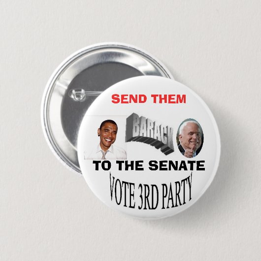 terugsturen... ronde button 5,7 cm (Voorkant /achterkant)