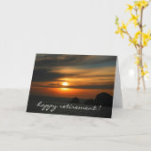 Terugtrekkende zonsondergangkleuren kaart (Gele Bloem)