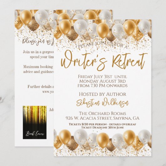 terugtrekkingsgebeurtenis voor schrijver kaart (Voorkant / Achterkant)