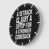 Terugval vs Comeback - Succes Motivatie Grote Klok (Hoek)