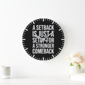 Terugval vs Comeback - Succes Motivatie Grote Klok (Huis)
