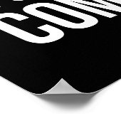 Terugval vs Comeback - Succes Motivatie Poster (Hoek)