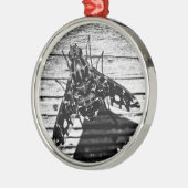terugvliegen metalen ornament (Links)