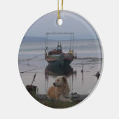 Terugvordering door het zee. keramisch ornament (Links)