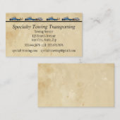 Terugvorderingsvervoer van sleepbaanassistentie visitekaartje (Voorkant / Achterkant)