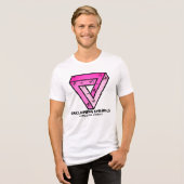 Terugwinnen symbolen herschrijven verhalen roze dr Tri-Blend shirt (Voorkant volledig)