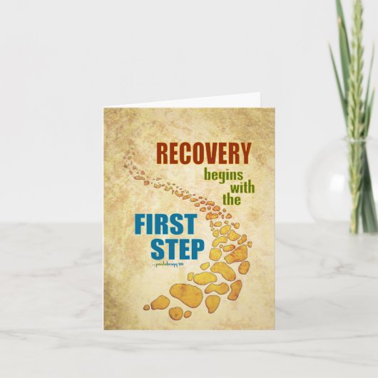Terugwinning, de Eerste Stap (stap 12, Kaart (Voorkant)