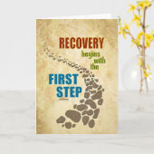 Terugwinning, de Eerste Stap (stap 12, vrije drug) Kaart (Gele Bloem)